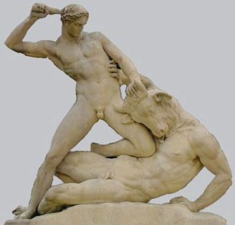Theseus Minotaur killing Theseus Minotaur killing